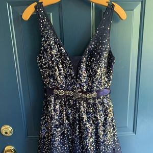Windsor Blue Sequin Dress
